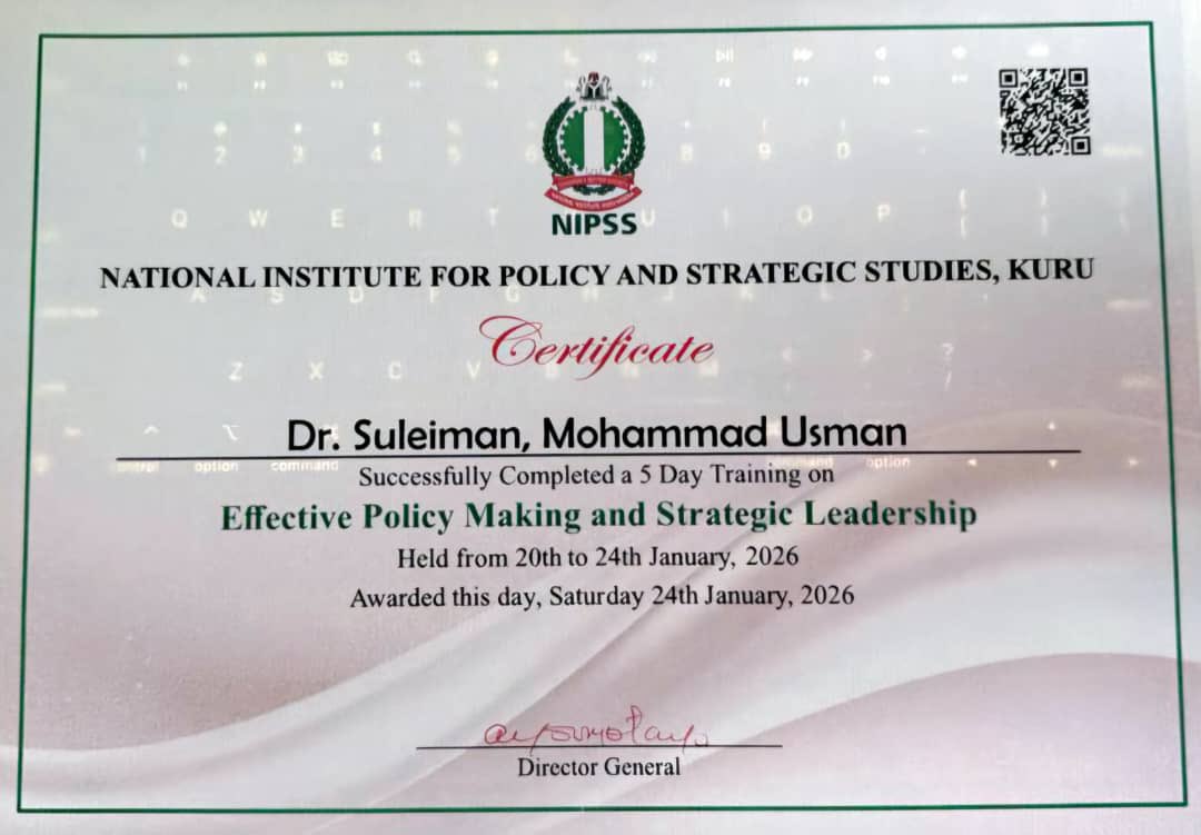 Dr Mohammad Usman Suleiman tweet media