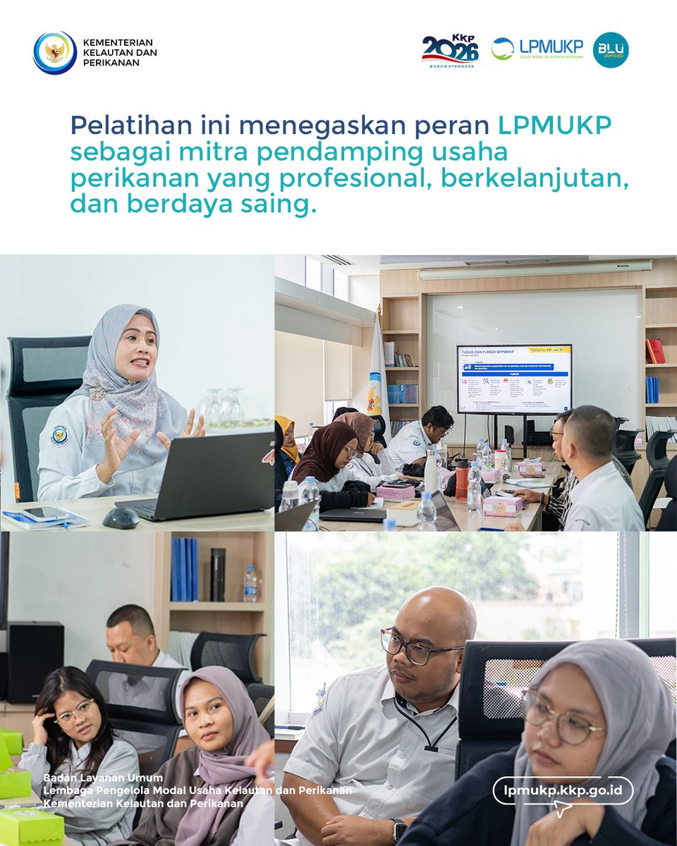 lpmukpgoid's tweet photo. LPMUKP memperkuat pendampingan usaha lewat Pelatihan CPIB yang diikuti pelaksana bisnis serta analis risiko LPMUKP, Materi dari pelatih Puslat KKP menekankan standar mutu &amp; penanganan hasil tangkapan.guna dukung usaha perikanan yang berkelanjutan, dan berdaya saing💪🌊 https://t.co/Q39NG2ml2e