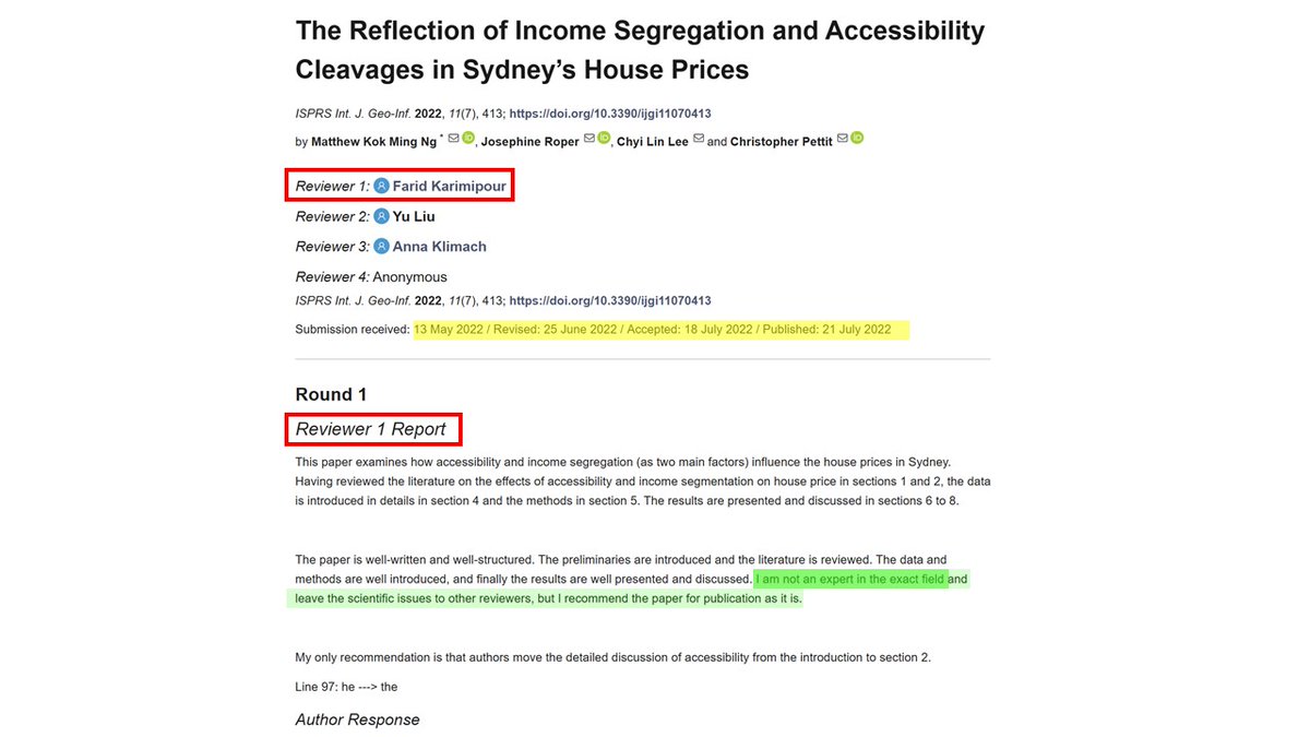 maoviedogarcia's tweet photo. 🚨 #IamNOTanExpert #PeerReviewQuality❓ @ISPRS_IJGI
Reviewer Farid Karimipour
“I AM NOT AN EXPERT in the exact field and leave the scientific issues ..."
https://t.co/5e2ZH9rLMX
This contradicts @MDPIOpenAccess peer review declared policy
https://t.co/lftrLFuW5L (11/05/2022) https://t.co/yjt7ZDGVAH