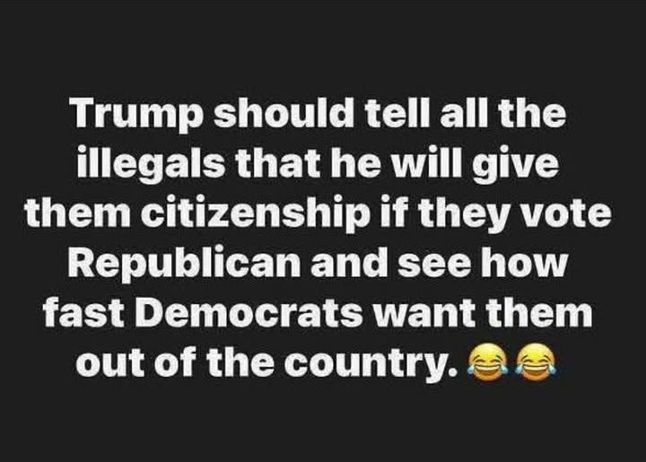 This is one way to get Democrats on board with deportations.
🤣🤣🤣