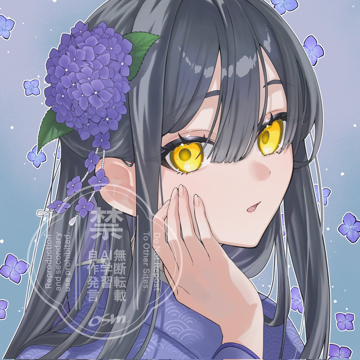 紫陽花 #イラスト #illustration