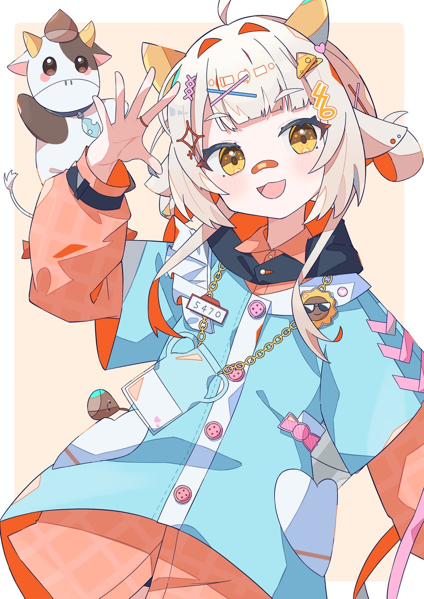 【work】🌰🐮

栗雨しなのさんのファンミーティングのフラスタイラストを描かせていただきました～！