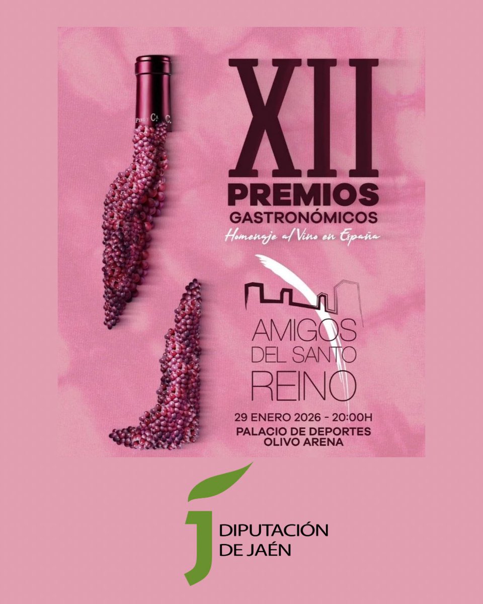 🙏🏼Nos ha acompañado desde los inicios y ahí sigue. La <a href="/dipujaen/">Diputación de Jaén</a> es uno de los principales patrocinadores de los #xiipremiosgastronomicosamigosdelsantoreino 

Su apoyo ha sido constante a la <a href="/AGSANTOREINO/">Amigos del Santo Reino</a> y, a través de <a href="/FERIASJAEN/">IFEJA FERIAS JAEN</a>, ha hecho este evento más grande.

¡Gracias!👏🏻