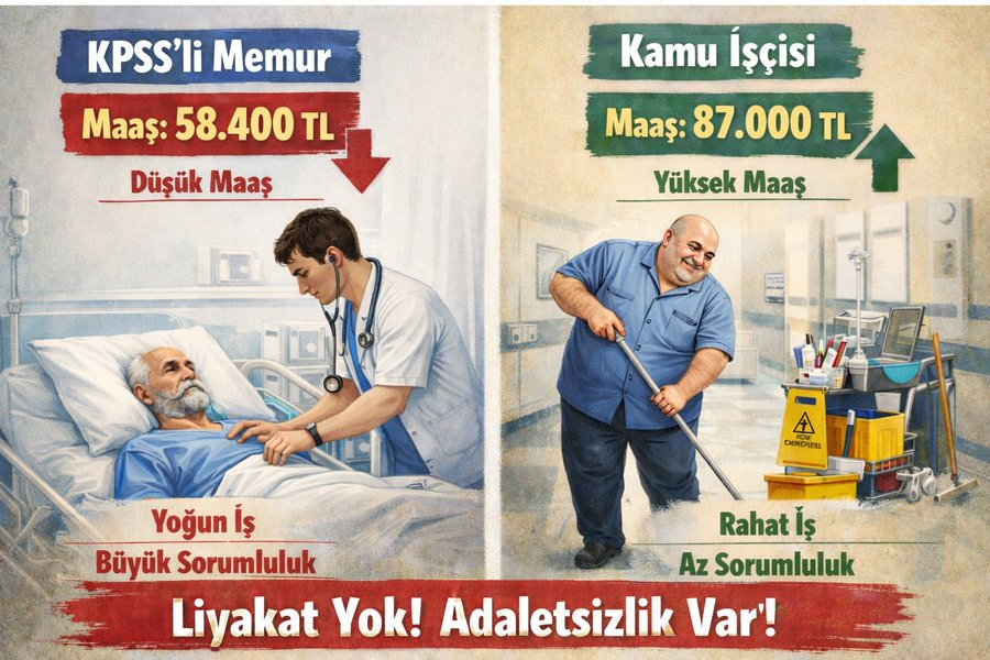 KAMUDAKİ bu HAKSIZ KAZANÇ sebebiyle;

ÖZEL SEKTÖRDE maaş: 28.000 TL

Bu resmen SÖMÜRÜDÜR.

ÖZEL SEKTÖR çalışanları, bu kamu maaşlarını finanse edebilmek için, VERGİLER altında eziliyorlar.