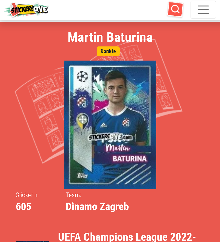 #BATURINA #ROOKIESTICKER <a href="/STICKERSONE_COM/">STICKERSONE.COM</a> #COMO STICKERSONE.COM