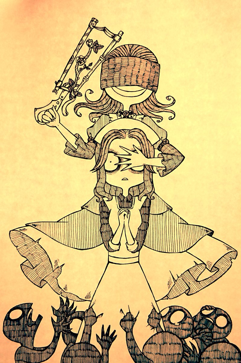 taion_maruo's tweet image. 【過去イラスト再掲載】
お絵描きに使っているタッチペンが壊れてしまったので、本日はイラストが描けませんでした😰
大人しくカオスシャッフルで遊ぶか…

なるべく早めに復帰もしたいけど、暫くの間は↓のようなアナログイラストに戻ろうかな🤔