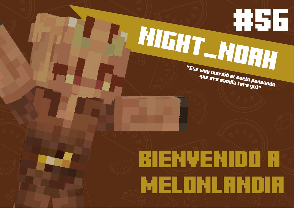 EventsMelon's tweet image. Una skin muy llamativa. ¿Le gustara demasiado el oro?

¡Le damos la bienvenida al quincuagésimo sexto participante de MelonLandia!

#56 Night_Noah 🐗