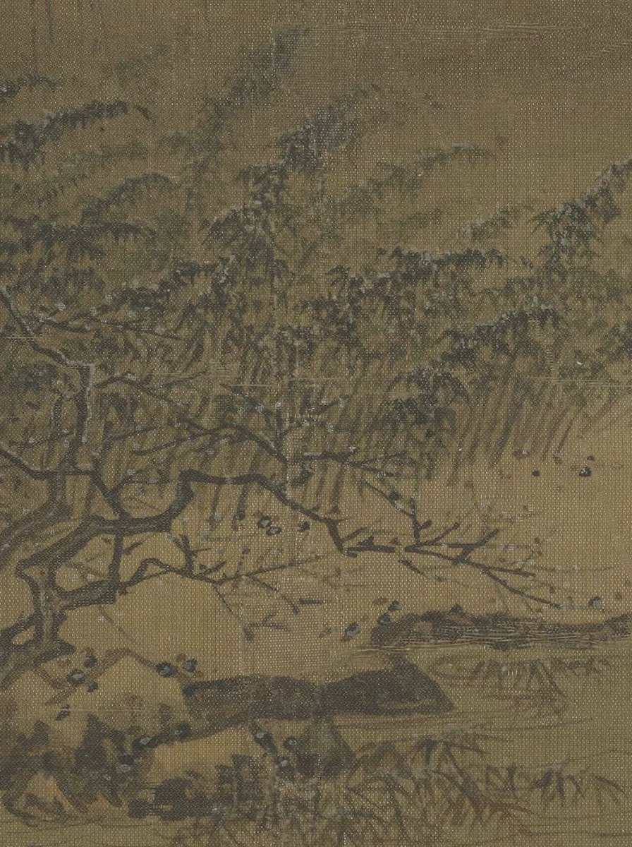 vanhanfu's tweet photo. In the Southern Song painting, winter was not desolation but elegance: snow, river mist, a lone boat, and the intimacy of friends indoors with tea and wine.

“Snow Hall Conversation” 雪堂客话图 by Xia Gui (Song Dynasty, 960-1127).
Palace Museum, Beijing. https://t.co/oBg9C4UTs9