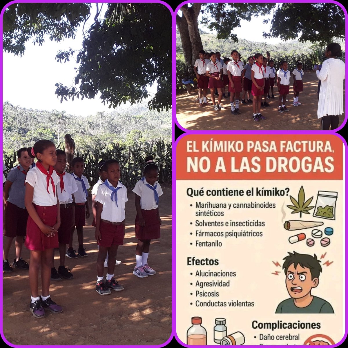 En la Institución Educativa Antonio Maceo, se realiza un conversatorio con los educandos, sobre las consecuencias de utilizar drogas. ¡ No a las drogas!. <a href="/DiazCanelB/">Miguel Díaz-Canel Bermúdez</a>
<a href="/PlutinArgelio/">Argelio Plutin</a> 
<a href="/OdalisPerez79/">Odalis Perez</a>
<a href="/dme2frente/">DME - Segundo Frente</a>
<a href="/LHierresuelo/">Luis Hierresuelo</a> 
<a href="/CubaMined/">MINED</a> 
<a href="/dpestgo/">DGE Santiago de Cuba</a> <a href="/Raul/">Raul</a>