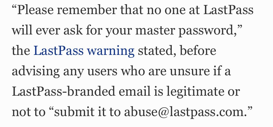 SuperDivineUK's tweet photo. Be careful with any emails purportedly sent by LastPass - if you use their password management tool. Phishing attacks have been detected. Keep your personal information secure. LastPass will never ask for your master password 💥 https://t.co/mbBYshXtFj