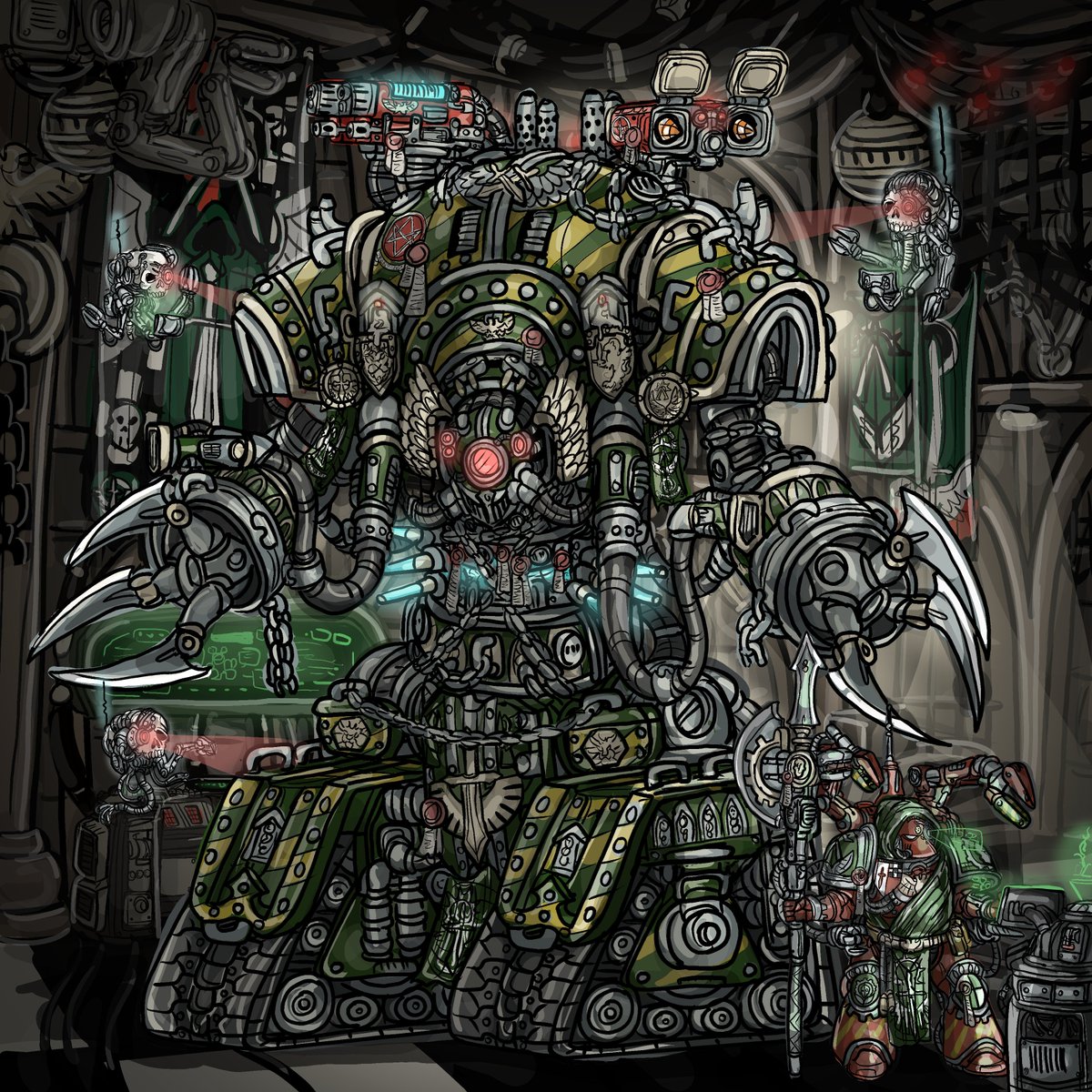 AetherRabbit's tweet photo. Awakening the Excindio
#Wh40k #warhammer40000
#WarhammerCommunity https://t.co/EbOAZHTX4l