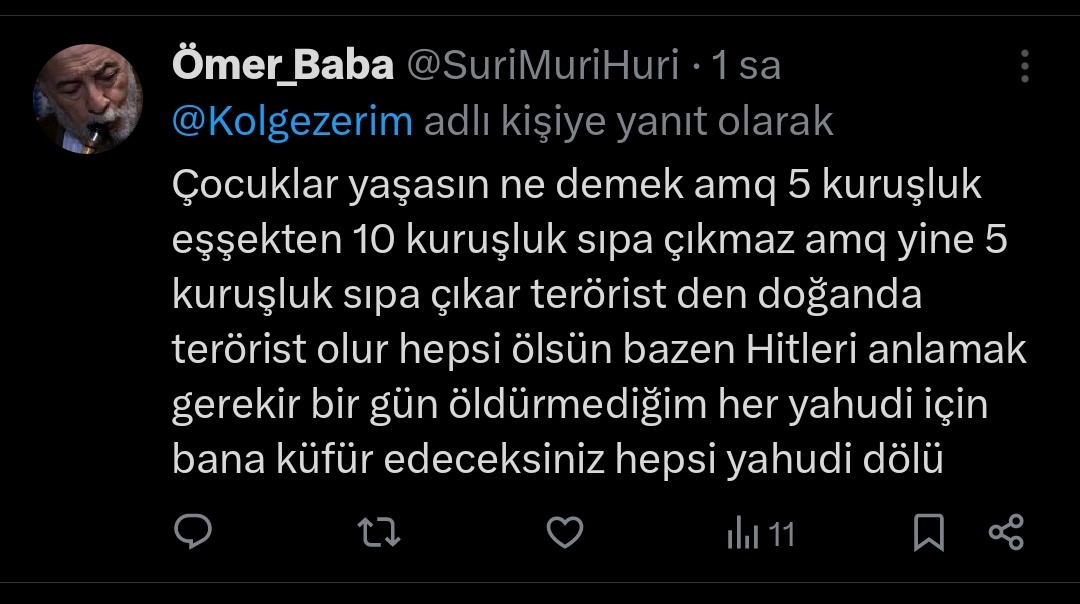 sivridilll's tweet photo. @fadem06 @EncSelhattin @srkninci Bu da 2026 da atılmış bir twit. Bu sadece en basiti size kardeş diyeni sikeyim https://t.co/TM9z8bDpOr