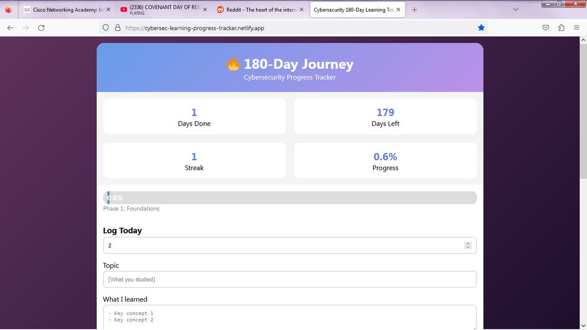 opebaby__001's tweet photo. Happy Sunday, my lovely mutuals π€
Day 1/180 β
Successfully completed Module 1 on introduction to cybersecurity
@CiscoNetAcad
#Cisco #NetAcad #Networking #TechJourney #180daysofcybersecurity #SkillUp #CareerGrowth #TechCommunity https://t.co/Nj8mFlspBy