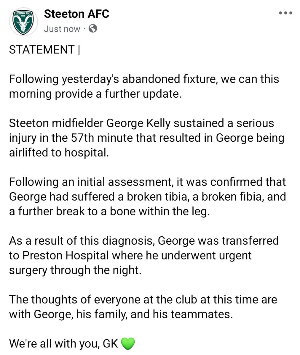 Steeton AFC tweet media