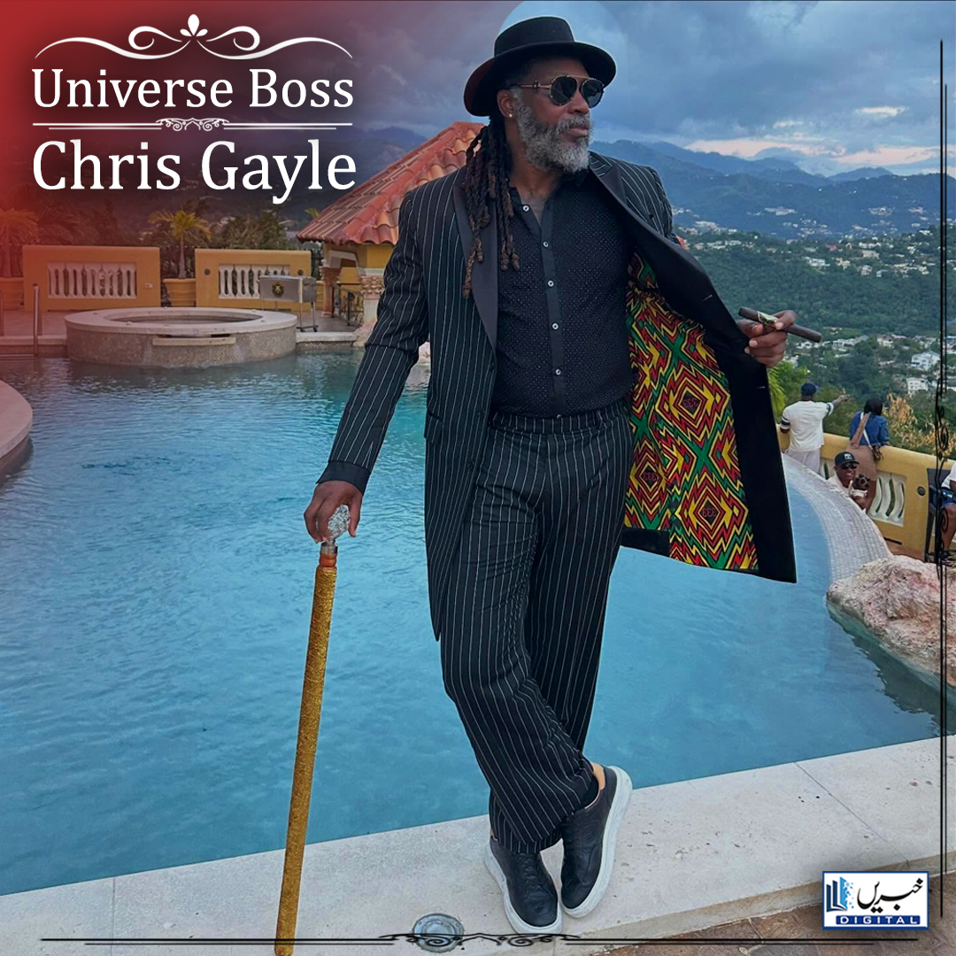 daily_khabrain's tweet photo. Universe Boss 
Chris Gayle

#khabraindigital 
#UniverseBoss #ChrisGayle #GayleStorm #WestIndiesCricket #CricketLegend #T20King #SixMachine #CricketIcon #PowerHitter #cricketfans https://t.co/ngscxnyEQb