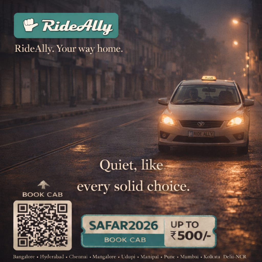 Some choices don’t need explanation.

Just a smooth ride and a service you can rely on.

RideAlly - Guaranteed Cabs, Always. 🚖

#Mumbai, #Pune, #Chennai, #Kolkata, #Hyderabad, #Bengaluru, #Delhi, #Noida, #Mangaluru, #Udupi, #Kochi #Mysuru

#AirportTransfers #Rentals #Outstation