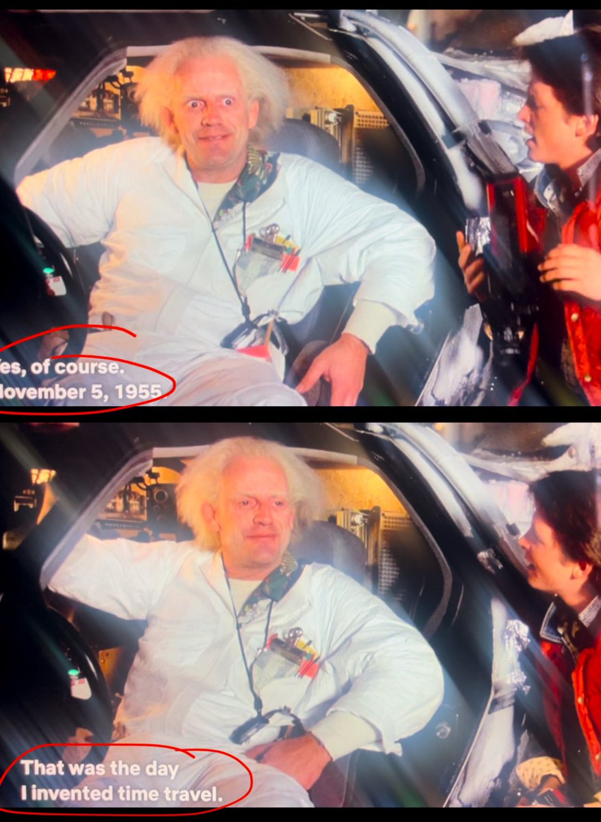 juno_comet's tweet photo. UM HAS ANYBODY MENTIONED THIS FROM BACK TO THE FUTURE?? NOVEMBER 5TH? AS IN THE FUCKING DAY BEFORE WILL GOES MISSING?? WHAT?? 

(plus will wearing a super similar vest to Marty Mcfly when he went missing brooo)

#conformitygate https://t.co/2Mhj4gB9nb