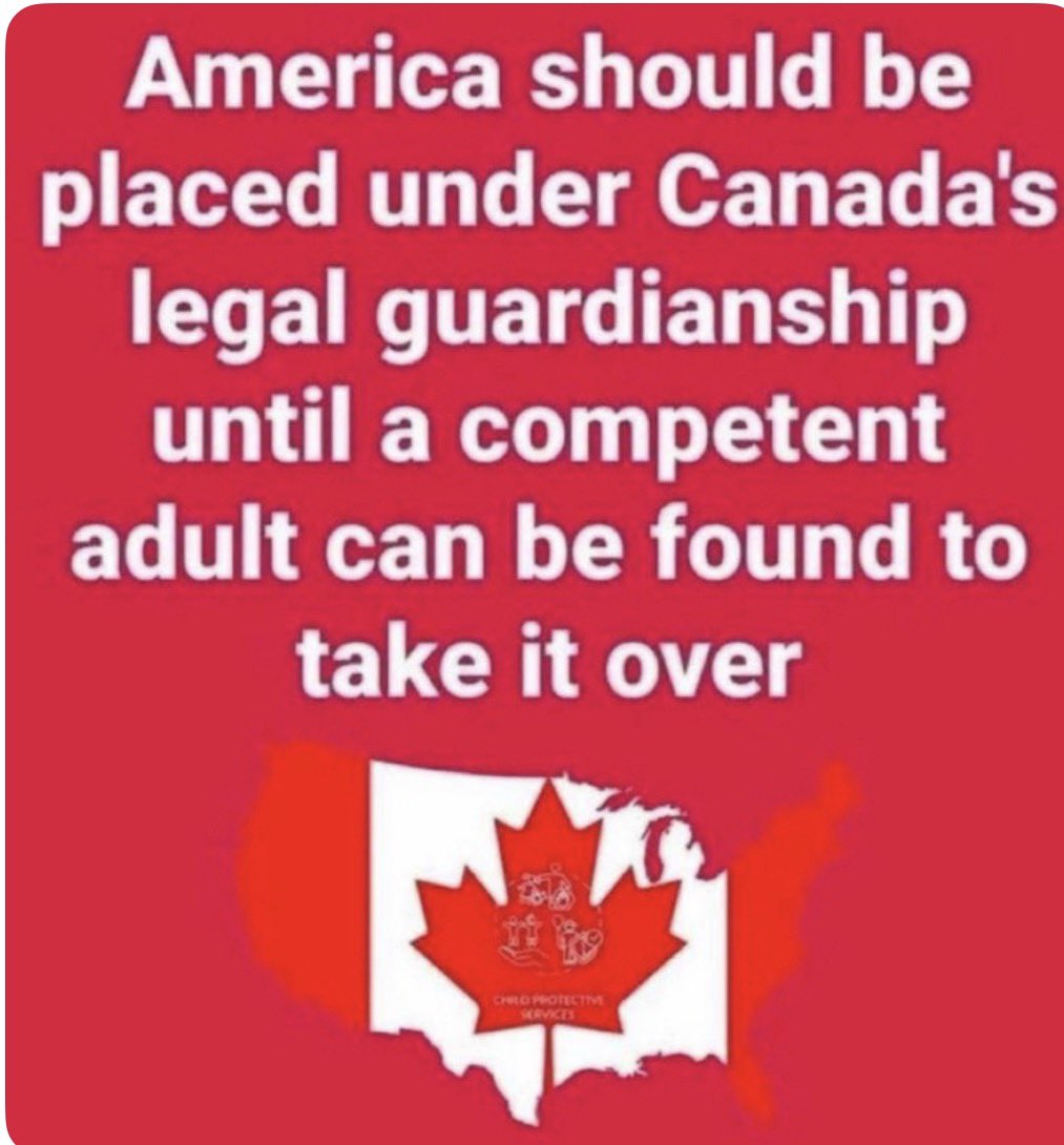 🇺🇸Amerika sollte unter die gesetzliche Vormundschaft Kanadas gestellt werden, bis ein kompetenter Erwachsener gefunden wird, der es übernimmt.🇨🇦
#Carney #TrumpTerrorist