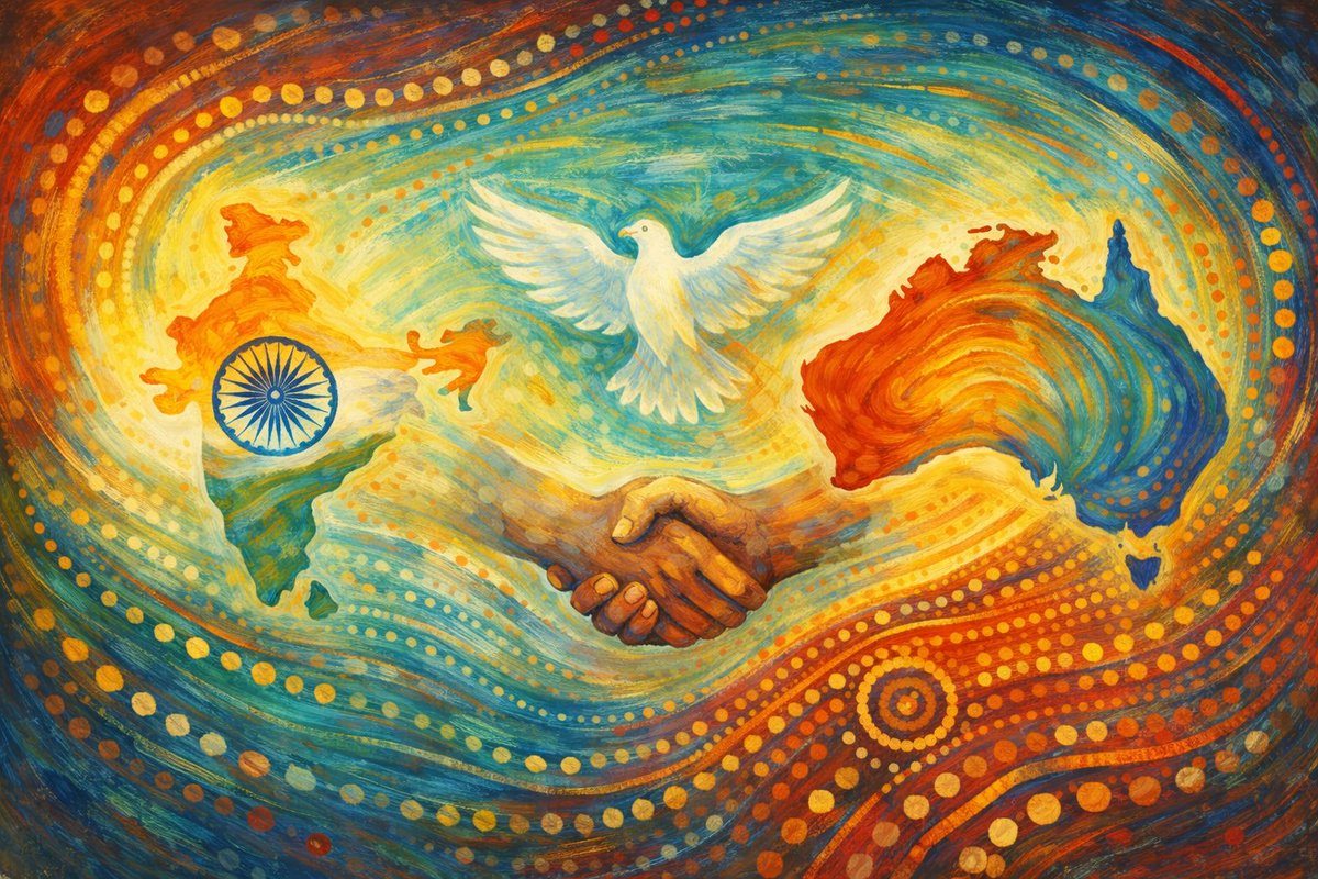 ar_alvi's tweet photo. On 26 January, as Australia Day, we reflect with respect, acknowledging Aboriginal and Torres Strait Islander peoples, while also honouring India’s Republic Day. May unity, harmony, and shared values guide us toward peace.
#equality #Democracy #UnityInDiversity #Peace #harmony https://t.co/zVT8Te8pbe