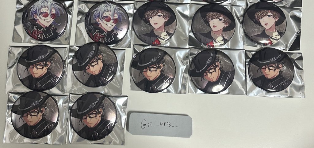 Paradox Live パラライ 6周年 6th 缶バッジ 求▷夏準＞北斎 譲▷〇玲央