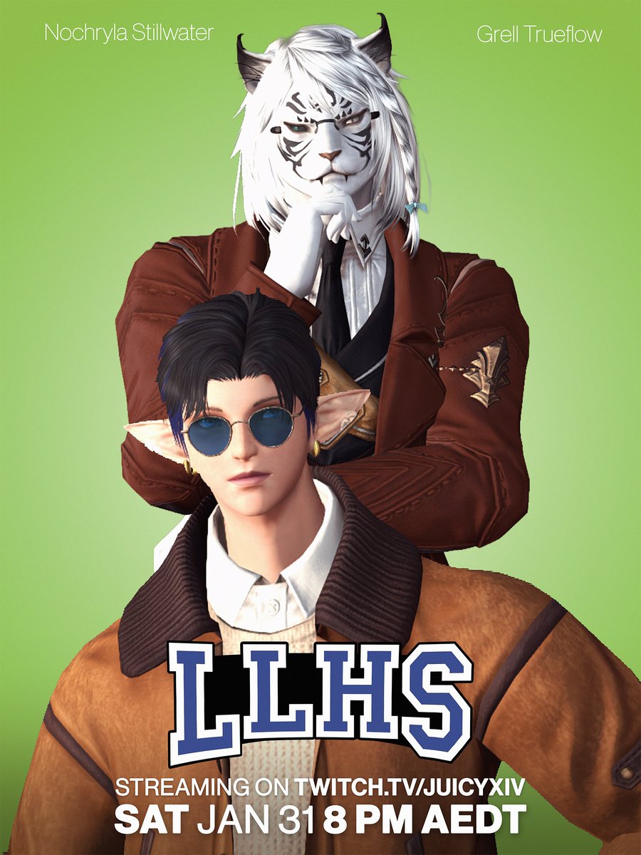 JuicyXIV's tweet photo. πΆ LLHS (Limsa High) πΆ
A FFXIV musical series showcasing the vocal talents of Materia DC, with special guests! Featuring light RP elements and short skits, alongside live performances.
πΊ Jan 31st 8pm AEDT
#FFXIV #FF14 #MateriaDC #LimsaHigh #Glee #HighSchoolMusical https://t.co/fbQZmRst9X