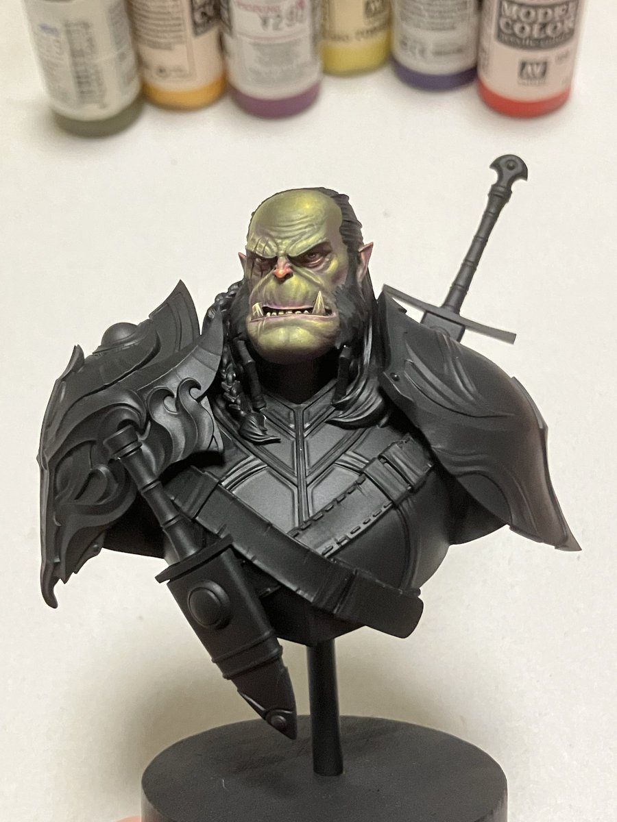 #ファレホペイントコンテスト6
イケメンなお顔に塗りあがりました。
バストは顔が主役になりますので力が入ります🥰