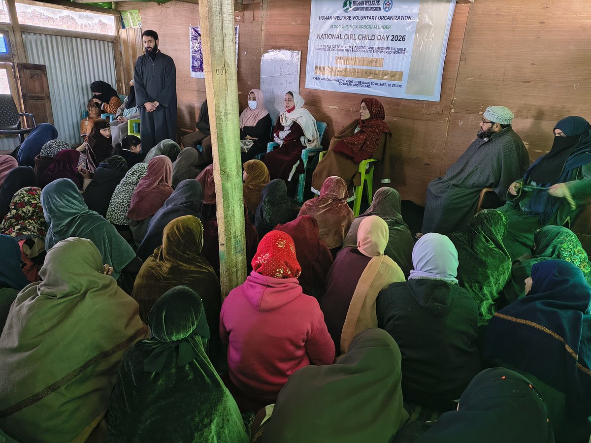 HwvoK's tweet photo. HWVO Celebrates National Girl Child Day,On 24th January-2026,Human Welfare Voluntary Organization organized a Legal Awareness and Sensitization Programme on the occasion of National Girl Child Day at Mohammadia School, Buran, Pattan Baramulla. https://t.co/vTjOPBgN2I