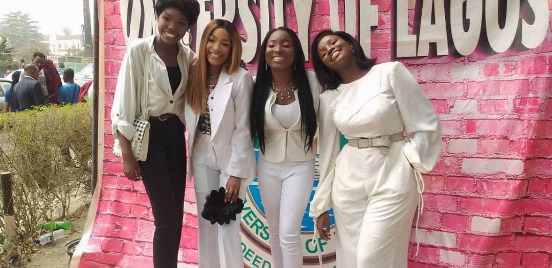ellewiththefro's tweet photo. Here’s to the remarkable women I’ve developed with. 🥂
 We graduated secondary school, matriculated into the university and now we’re convoking together. 

Thank God for growth. ✨

The picture of us in the middle was taken at our matriculation (14th of February, 2020) https://t.co/kbWOV2yDy4