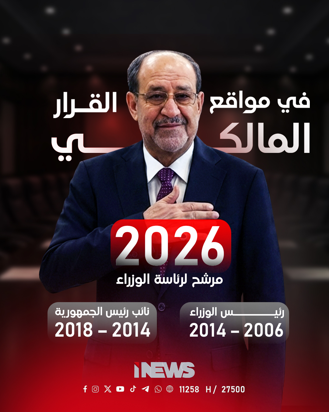 نوري المالكي في مواقع القرار #اي_نيوز 