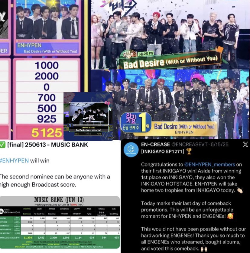 enskiesxo's tweet image. I suddenly miss the D:U era 🥺 back then, we were up against a much bigger fandom. everyone was locked in, we stayed focused, and we pulled through. watching ENHYPEN get their first Inkigayo win is a memory I’ll never forget, their reactions were everything. we also just…