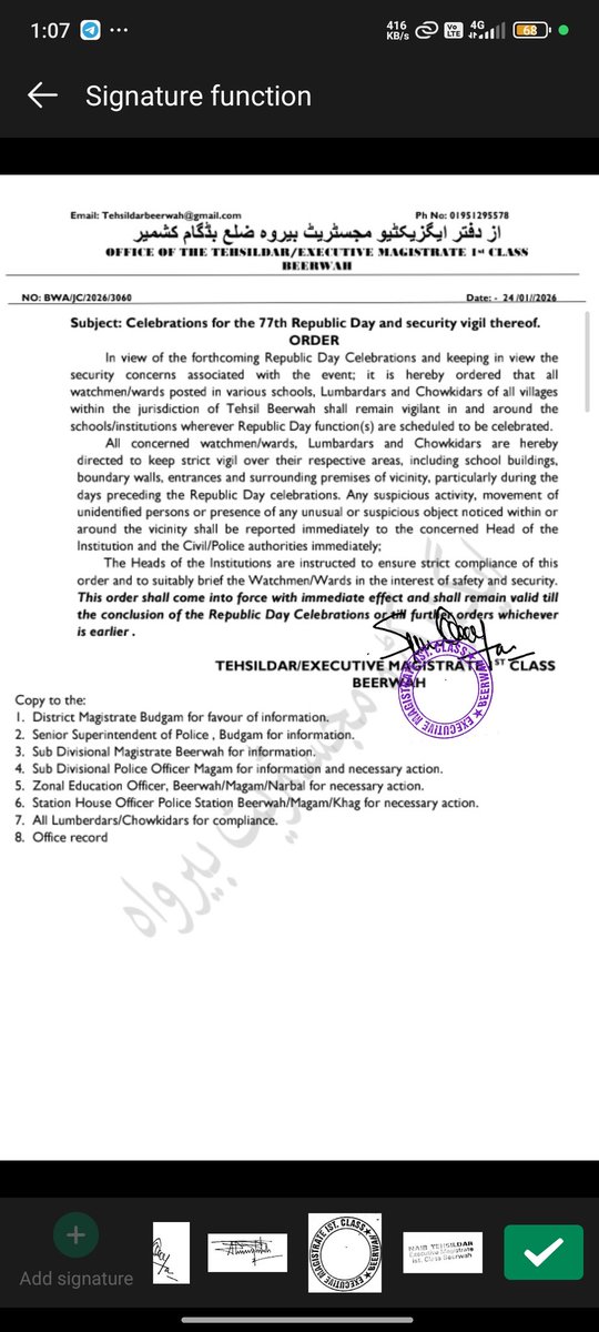 The general public is advised to report any suspicious object or activity immediately to prevent any untoward incident. <a href="/DC_Budgam/">Deputy Commissioner Budgam</a> <a href="/DrBilalbhatIAS/">Dr Bilal M Bhat IAS</a> <a href="/dicbudgam/">Information & PR, Budgam</a> <a href="/TBeerwah/">Tehsildar Beerwah</a>