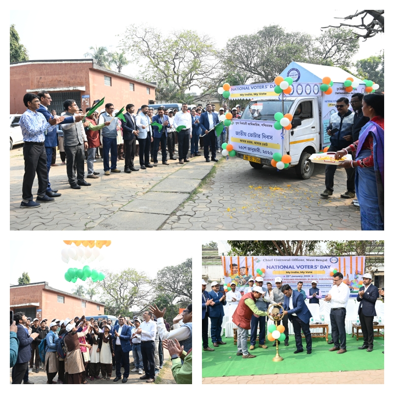 PuruliaSveep's tweet photo. National Voters’ Day was celebrated in Purulia District, West Bengal, under the District Election Officer (DEO).
@CEOWestBengal
@ECISVEEP
@DM_Purulia
@d_purulia https://t.co/GQVTCuXTDG