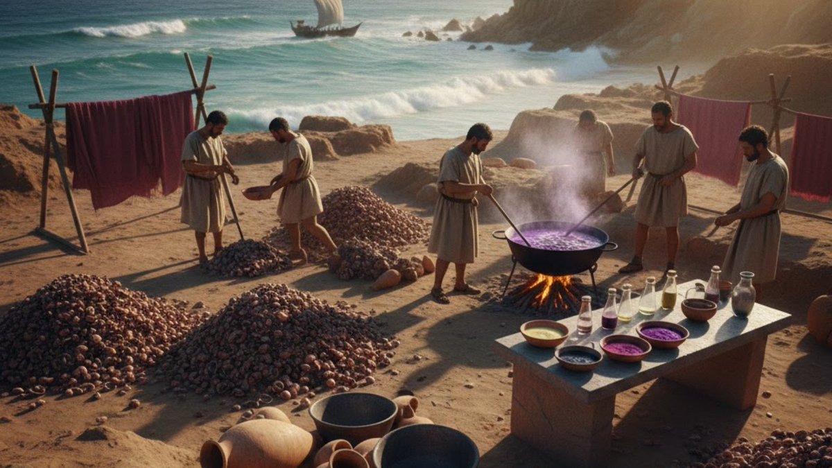 In 2023, excavations in Morocco revealed a 2,800-year-old purple dye workshop using crushed sea snails,  the same pigment once reserved for royalty.

Power was manufactured, not inherited.