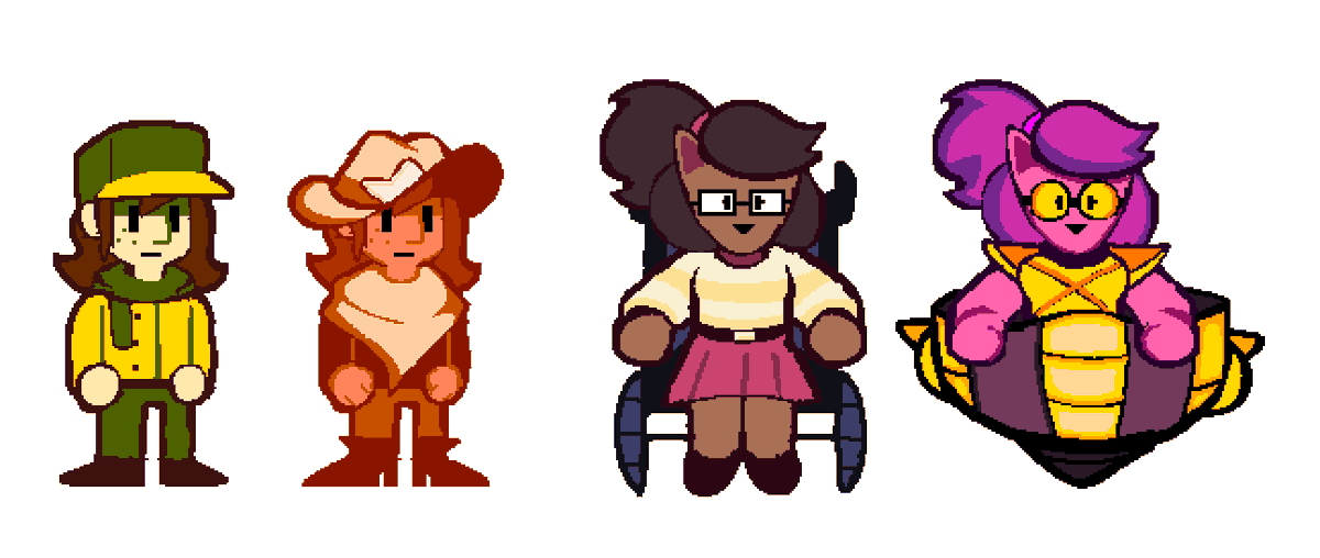 Deltarune yellow Clover and Kanako