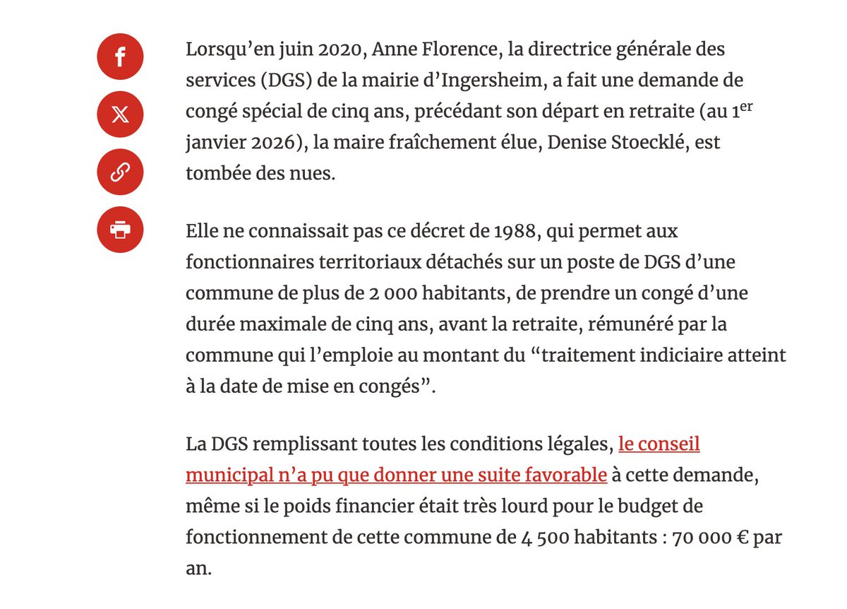 doctordoom4's tweet photo. Des nouvelles de l’utilisation de vos impôts.

5 ans payée à ne rien faire grâce à un “congé spécial”.
 350 000 € d’argent public pour une sortie de carrière dorée.

Et maintenant, après la réforme des retraites, une demande de réintégration pour optimiser ses trimestres.

Dans le privé, ce serait impensable : abus de biens sociaux pour le dirigeant qui signe ça 

Dans le public, c’est présenté comme une injustice personnelle.

Ce n’est plus de la protection statutaire.
C’est un privilège indécent, déconnecté de toute réalité économique.