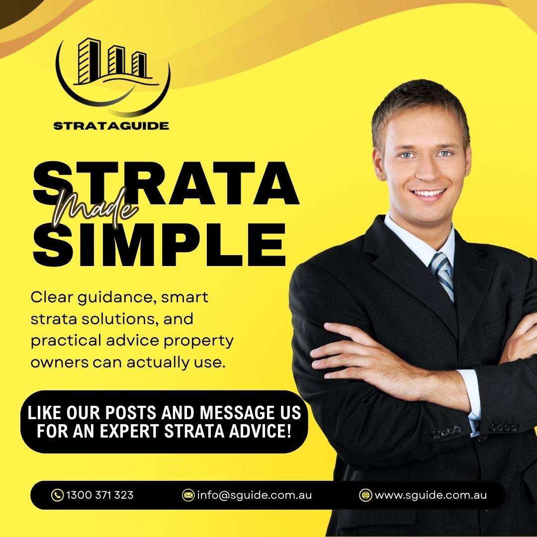 Strata made simple with Strataguide, clear guidance and smart solutions property owners can actually use.

#strataguide #strata #stratacommunity #propertymanagement #strataadvice #ownerssupport #smarttips