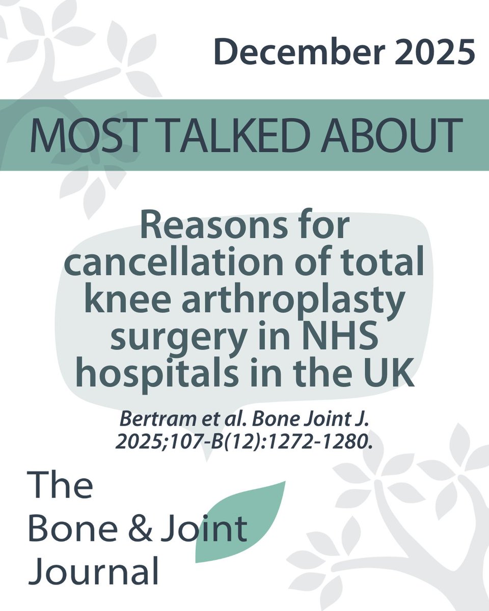 The Bone & Joint Journal tweet media