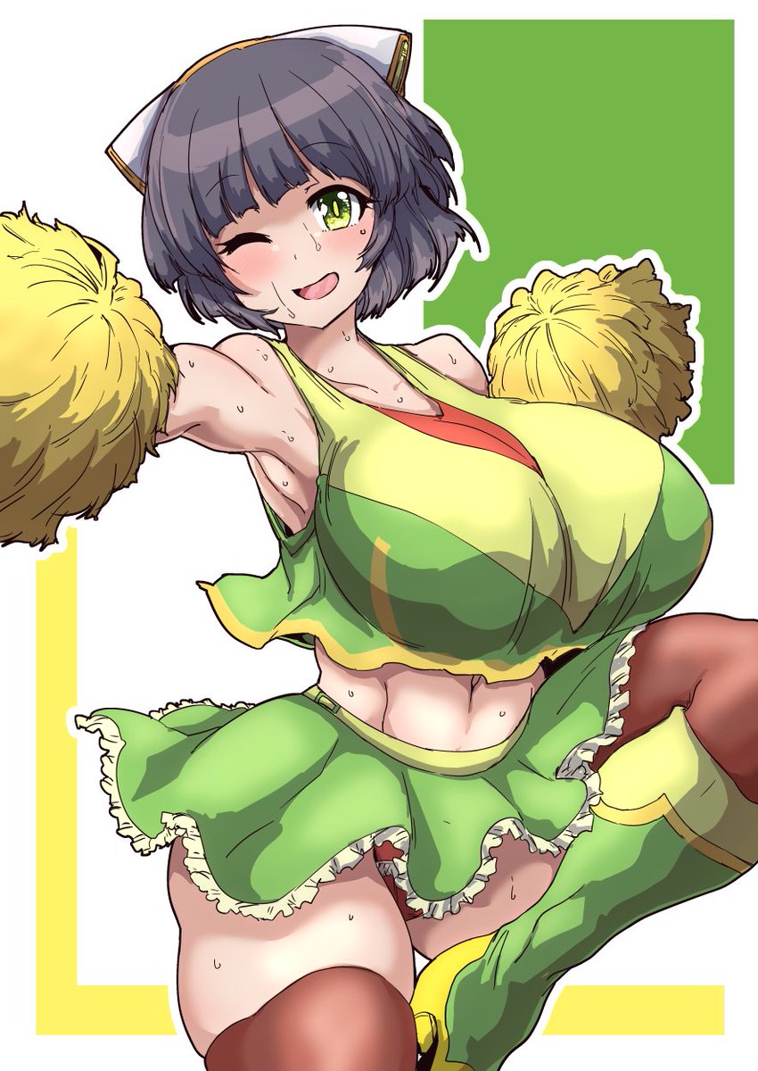 今日の日課はポンポン付きチアガール京町セイカさんです 