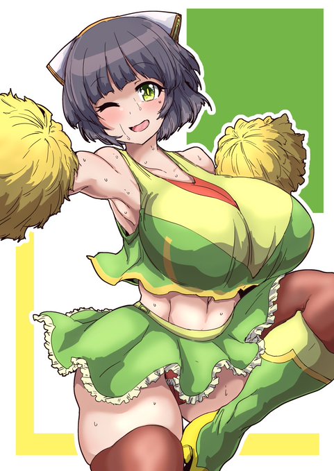 今日の日課はポンポン付きチアガール京町セイカさんです 