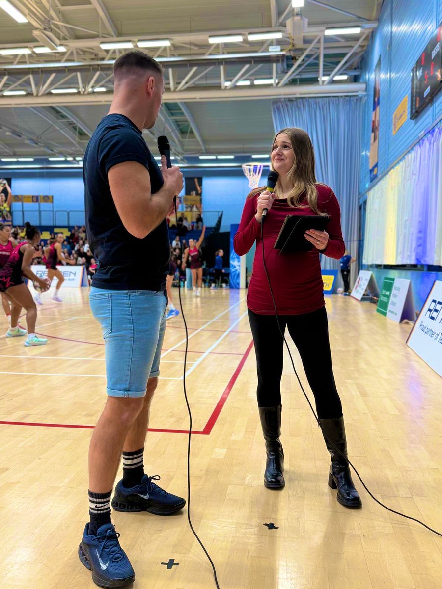 ZaraB_TV's tweet photo. Loved commentating for @TeamBathNetball alongside Chris Green as Team Bath hosted @PulsePathway on Friday night for the opening fixture of the 2026 NXT GEN season 🏐 

First ever NXT GEN game to feature the Super Shot too 💪 

Set to be a great season ahead 👌 https://t.co/2GJp6zHWyi