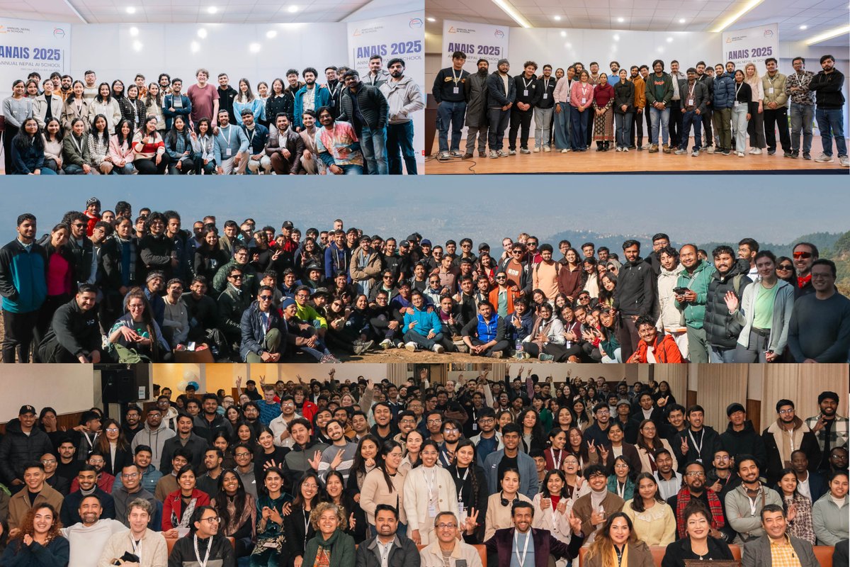suu_man's tweet photo. Thank you very much to all the participants, distinguished speakers, teaching assistants (TAs), student ambassadors, volunteers, sponsors, partners, supporters, and organisers for making the 6th Annual Nepal AI School - ANAIS2025 a huge success! 🙌 @naamii_nepal https://t.co/uGQ9CEwcMX