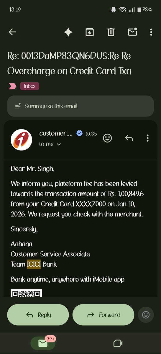 SamSingh151's tweet photo. I approved a txn of certain amount with OTP. How can the bank take more than the agreed amount and then reply that they will not reverse the fraudulent charge? https://t.co/aiIx38tZLG