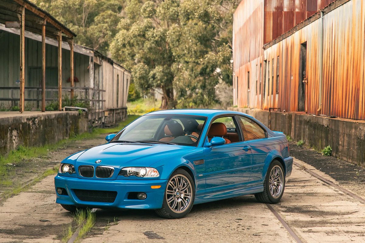 badaliator's tweet photo. 2004 #BMW M3 Coupe 6-Speed. Awesome looking car!  🤩

Exterior: Laguna Seca Blue.
Interior: Cinnamon Nappa leather.

📷: https://t.co/SctqVIn3W6 https://t.co/ecSCYRGZG0
