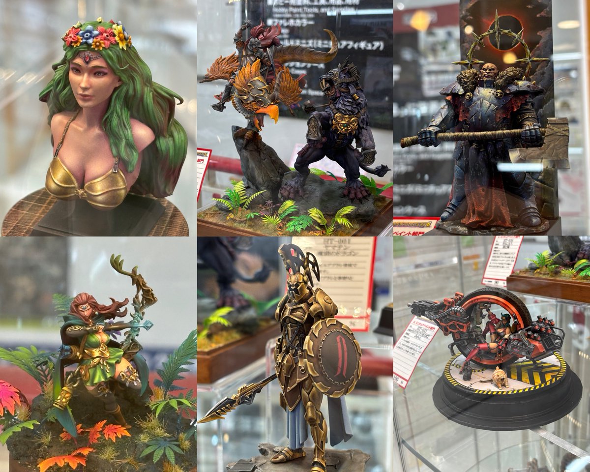 秋葉原のボークスホビー天国2様にてファレホペイントコンテストの出展作品を見てきたぞな
#ファレホペイントコンテスト6 
#ミニチュアペイント