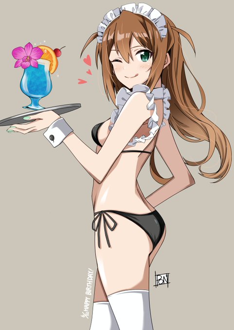 先ほどのメイド水着の流れからのこのみさんも再浮上🌟
#くそ寒いので水着を貼る 