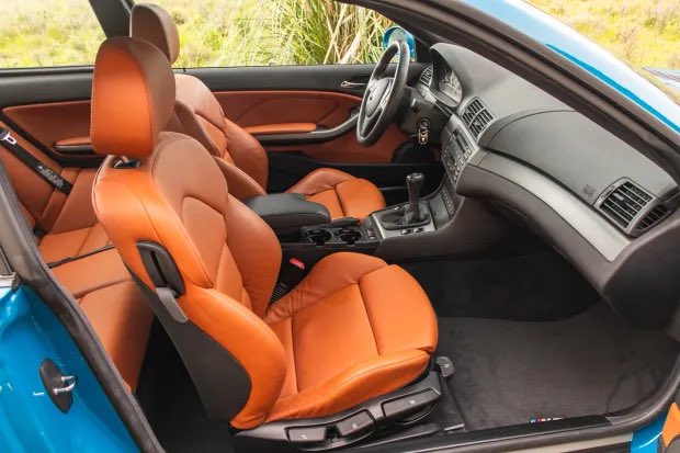badaliator's tweet photo. 2004 #BMW M3 Coupe 6-Speed. Awesome looking car!  🤩

Exterior: Laguna Seca Blue.
Interior: Cinnamon Nappa leather.

📷: https://t.co/SctqVIn3W6 https://t.co/OWUQ0nE7n4