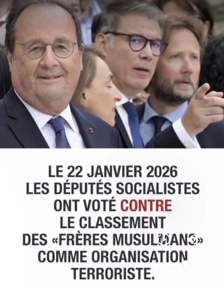Les #frèresMusulmans c'est la décapitation de #SamuelPaty, la fusillade à #CharlieHebdo et du #Bataclan ainsi que tous les actes terroristes et antisémites que la France subit !
🚨 Les socialistes refusent de lutter contre ça !
Les socialistes sont des racailles, des POURRITURES