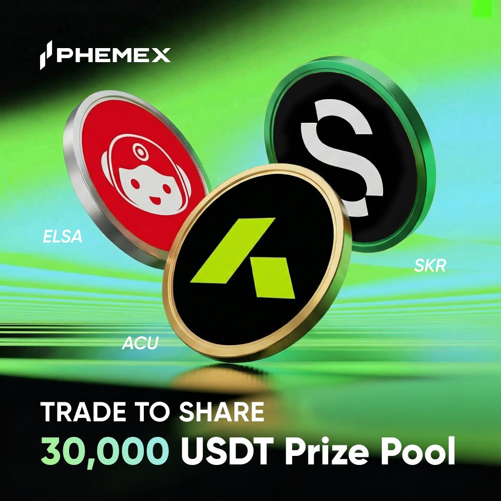 🎁 The $ACU &amp; $SKR &amp; $ELSA Trading Competition is underway! Compete for a total prize pool of $30,000 $USDT 🤩

✨ Featured Projects:
$ACU (<a href="/Acurast/">Acurast</a>)
$SKR (<a href="/solanamobile/">Seeker | Solana Mobile</a>)
$ELSA (<a href="/HeyElsaAI/">HeyElsa</a>)

How to participate:
🔹 Trade at least $100 to equally share 10,000 $USDT!
🔹 Climb the