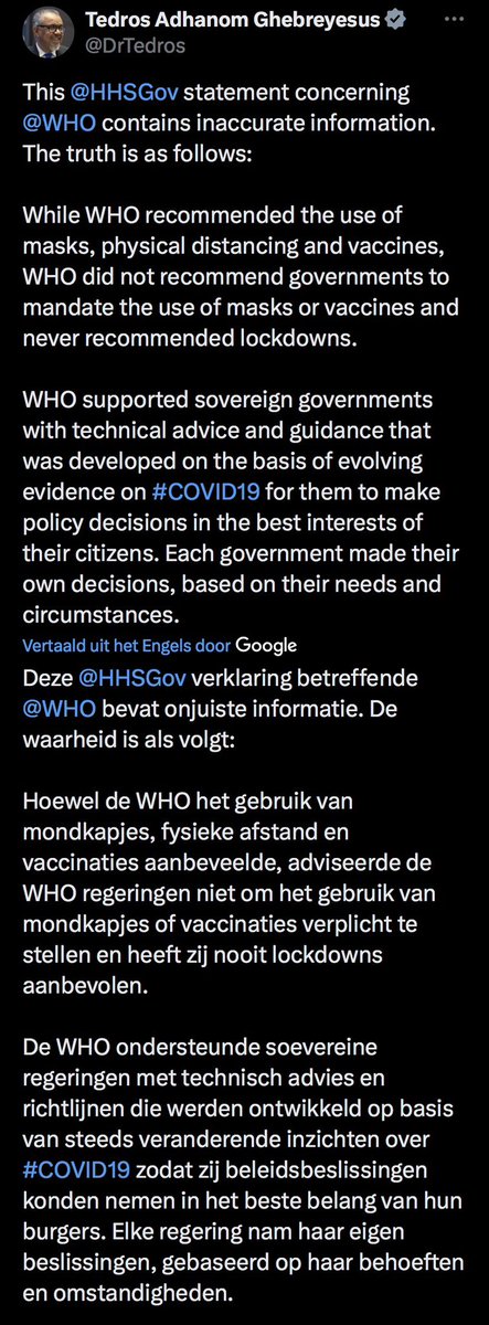 Denachtzuster1's tweet photo. 24/1/26 – Overheid, media en wetenschap spanden samen en dwongen het volk, tegen het advies van de WHO in, lockdowns, mondkapjesplicht en een 1,5 meter maatschappij. Tijd voor aansprakelijkheid? Tijd voor een tribunaal? @PvanHouwelingen https://t.co/ZOERHIKIWG
