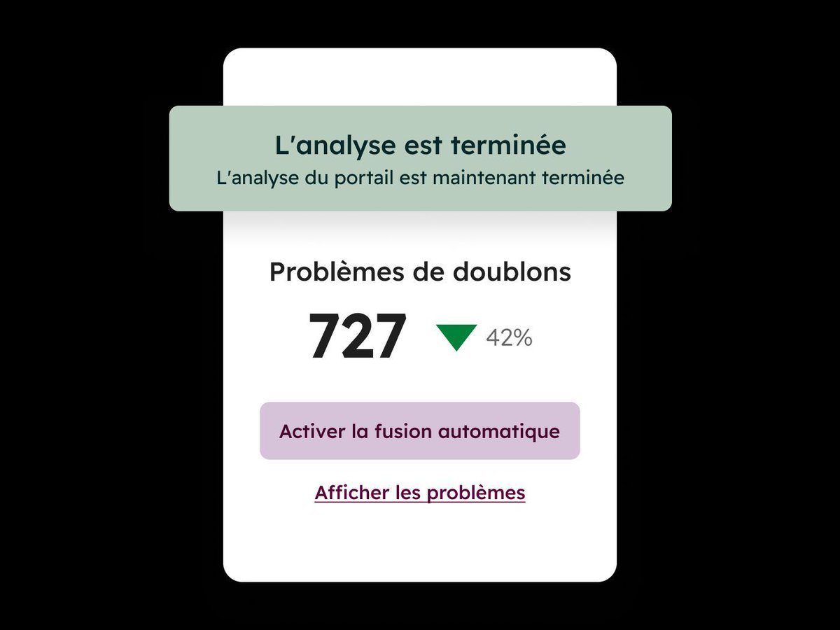 audreytipsfr's tweet image. #HubSpot 🎴 La Data Quality : un CRM propre est le socle de toute stratégie RevOps
L'automatisation maintient des données fiables sans équipe dédiée, garantissant ainsi un pipeline sain et des revenus prévisibles 📈
•
✍️ @Digitaweb
buff.ly/cHEGYMw